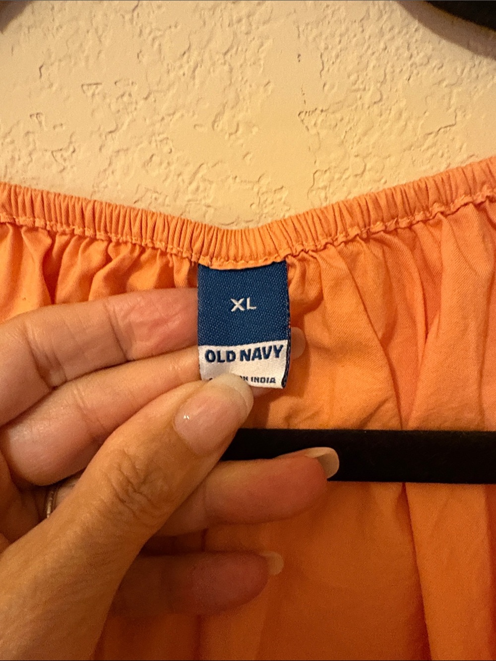 Old Navy Orange Puff-Sleeve Peplum Blouse - Size XL - Picture 2 of 3